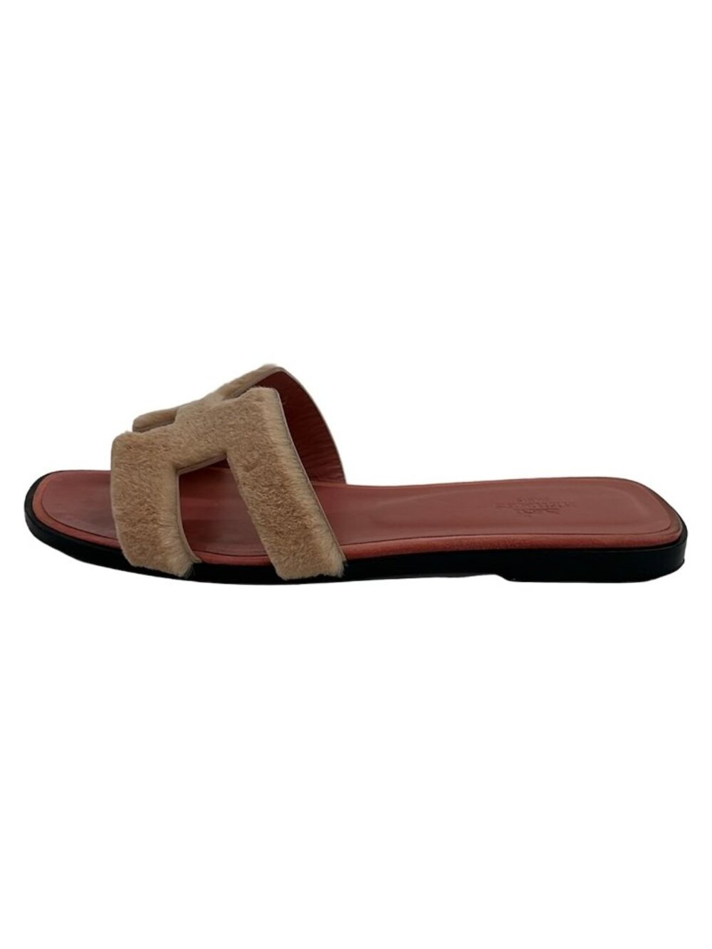 Hermes Sandals Light Pink Fur